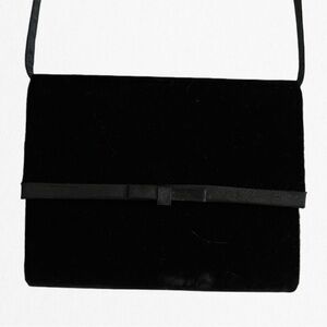 Elegant Black Velvet Clutch